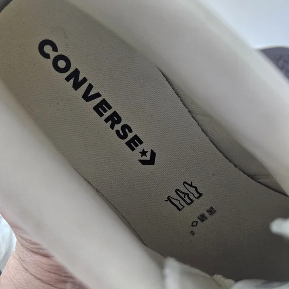 Converse Star Player 76 Mid Vintage White Black Mens Size 11.5 Preowned - Picture 8 of 10